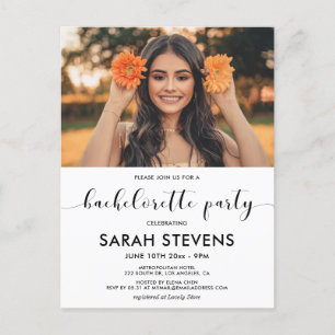 Elegante invitación para la fiesta de la soltera