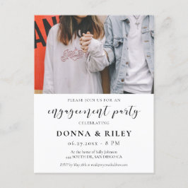 Elegante invitación para la foto de la fiesta de c