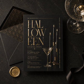 Elegante invitación para una fiesta de cócteles de