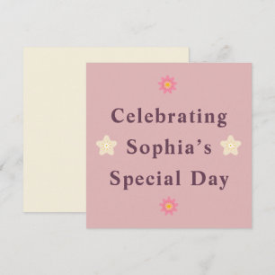 Elegante invitación personalizada para un día espe