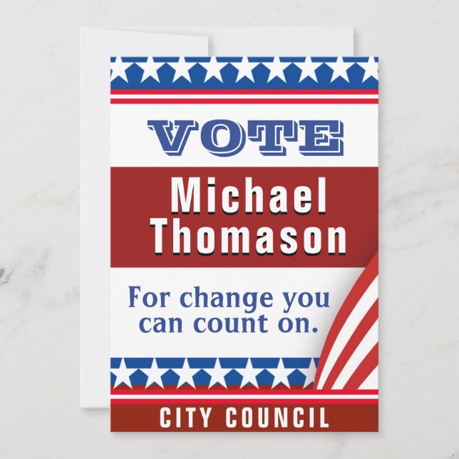 Elegante invitación política a cenar (Anverso)