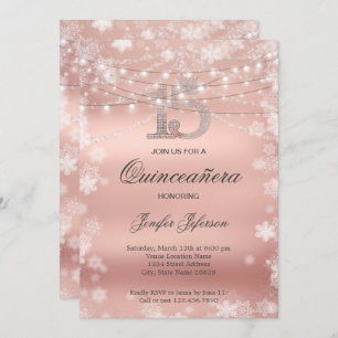 Elegante Invitación Quinceanera