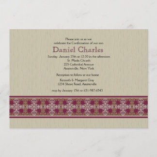 Elegante invitación religiosa transfronteriza