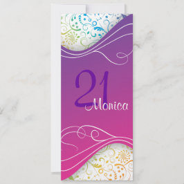 Elegante invitación rosa