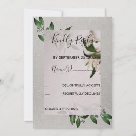 Elegante invitación RSVP