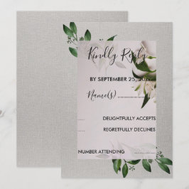 Elegante invitación RSVP