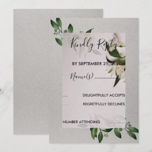 Elegante invitación RSVP