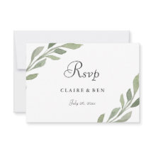 Elegante Invitación RSVP a la celebración de bodas