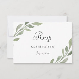 Elegante Invitación RSVP a la celebración de bodas