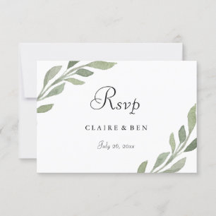 Elegante Invitación RSVP a la celebración de bodas
