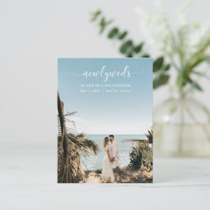 Elegante Invitación simple de Boda de guiones gráf
