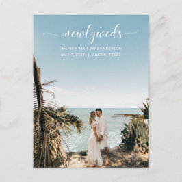 Elegante Invitación simple de Boda de guiones gráf