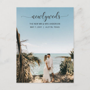 Elegante Invitación simple de Boda de guiones gráf