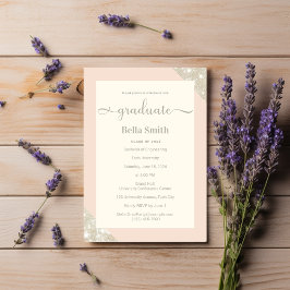 Elegante Invitación simple y moderna de graduación