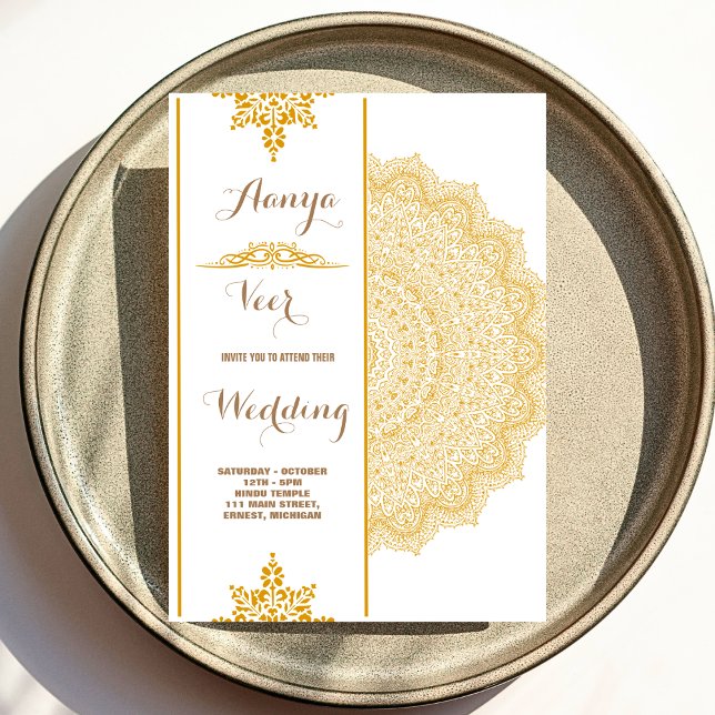 Elegante invitación tradicional a la boda (Subido por el creador)