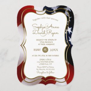 Elegante Invitación única de la Boda de Oro de la 