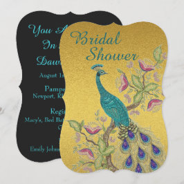 Elegante INVITACIÓN Verde azulada DE LA DUCHA BRID