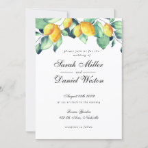 Elegante invitación verde blanco Boda de Toscana