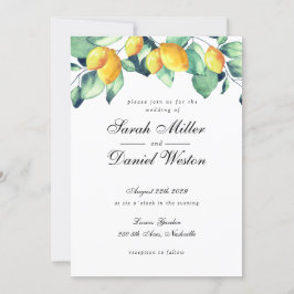 Elegante invitación verde blanco Boda de Toscana