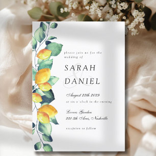 Elegante invitación verde blanco Boda de Toscana