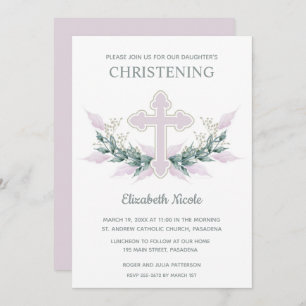 Elegante Invitaciones a la Cristalización Rosa