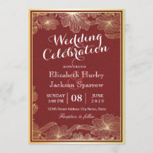 Elegante Invitaciones a la ducha de la Boda Floral