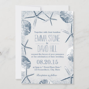 Elegante Invitaciones de Boda Temática de Playa