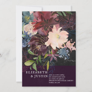 Elegante Jardín Botánico Floral de Vino de Marsala