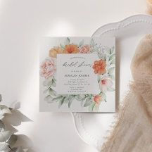 Elegante jardín de verano Floral Bridal Ducha