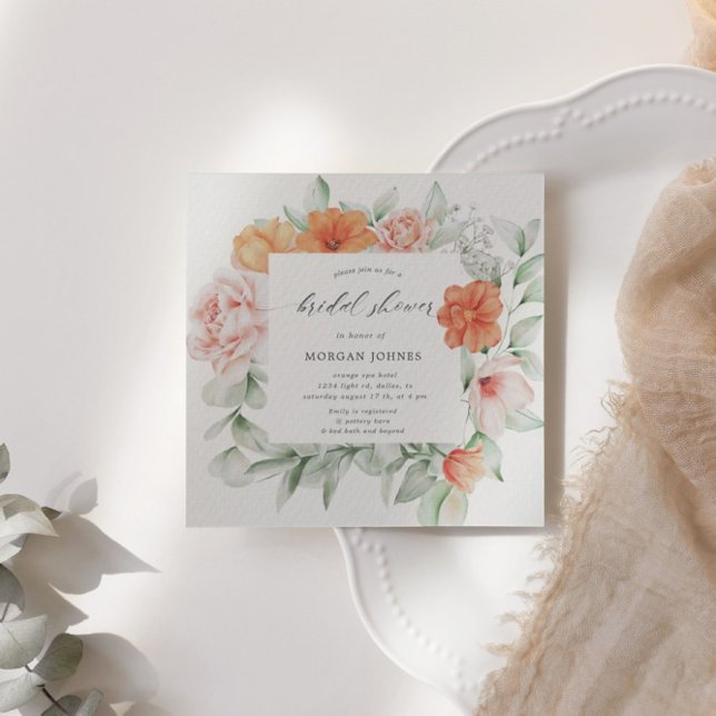 Elegante jardín de verano Floral Bridal Ducha (Subido por el creador)