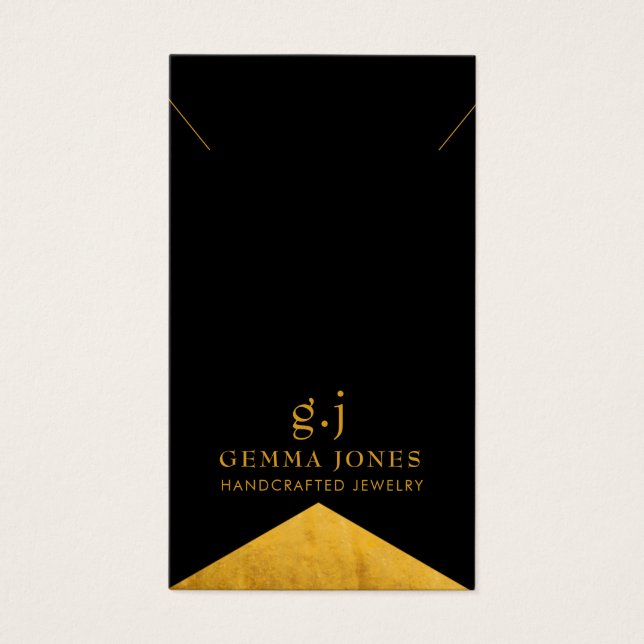 Elegante Joyería del Borde del Relieve metalizado  (Frente)