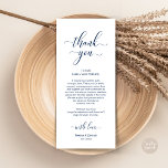Elegante Juego de Bodas - Tarjeta de agradecimient<br><div class="desc">Le presentamos el toque final perfecto a su recepción de bodas - nuestras elegantes tarjetas de ajuste de Bodas de agradecimiento, con el título de tarjeta "Gracias"! Diseñadas para expresar su más sincero aprecio por la presencia de cada cliente en su día especial, estas tarjetas son la manera ideal de...</div>