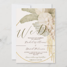 Elegante Juego de Invitación a Boda de Destino RSV