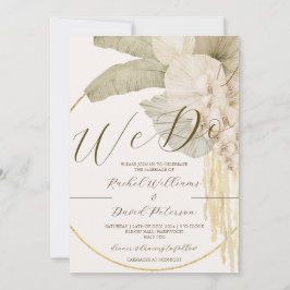 Elegante Juego de Invitación a Boda de Destino RSV