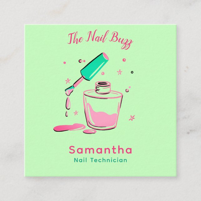 Elegante juego de tarjetas de visita de Técnico de (Anverso)