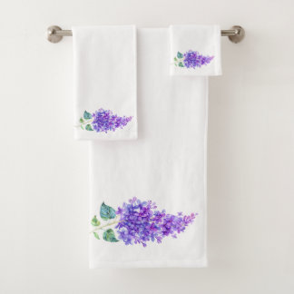Elegante juego de toallas de baño Lilac