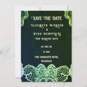 Elegante Lace" Boda Invitación Colección