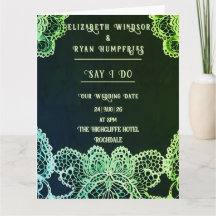 Elegante Lace" Boda Invitación Colección