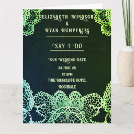 Elegante Lace" Boda Invitación Colección