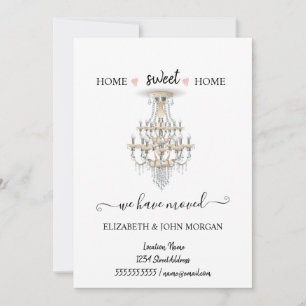 Elegante lámpara de araña que hemos movido