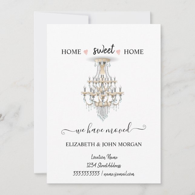 Elegante lámpara de araña que hemos movido (Anverso)