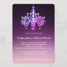 Elegante lámpara veneciana| Invitación a la boda
