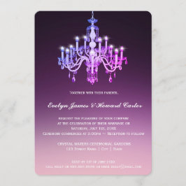 Elegante lámpara veneciana| Invitación a la boda