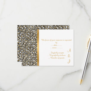ELEGANTE LEOPARDO CON DETALLES EN ORO RSVP