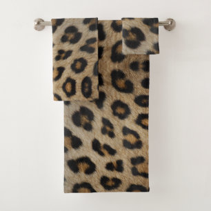 Elegante leopardo de piel animal impresión moda di