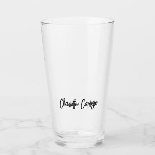 Elegante letra manuscrita moderna personalizada