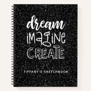 Elegante libro de bocetos de artistas Purpurinas n