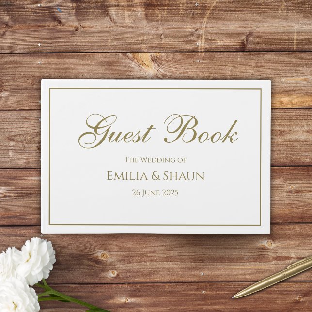 Elegante libro de Bodas blancos y dorados (Subido por el creador)
