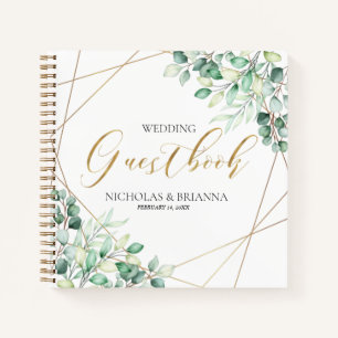 Elegante libro de Bodas botánicos Eucalyptus