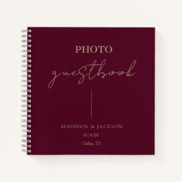 Elegante libro de Bodas de Borgoña